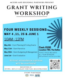 MCEDD grant writing workshop flyer